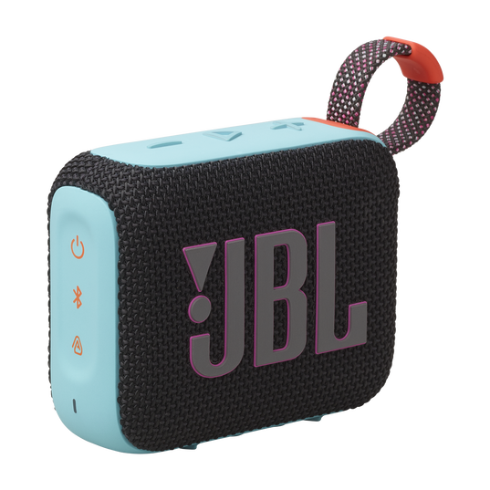 JBL Go 4 - Black and Orange - Ultra-Portable Bluetooth Speaker - Hero